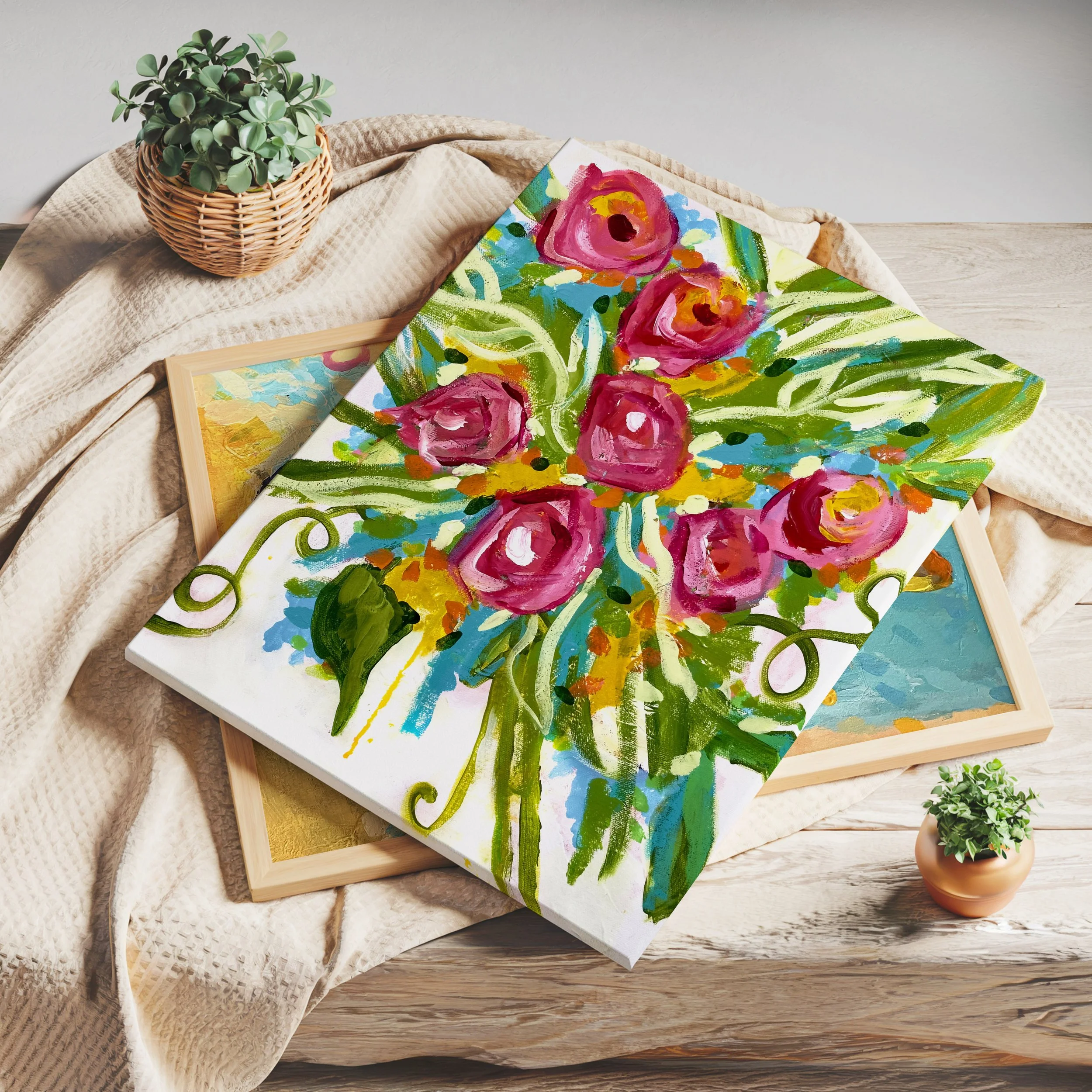 Roses for Her: Contemporary Red Rose Art Prints — Stacy Lee Art